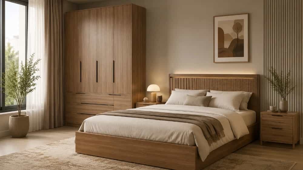 تخت خواب دو نفره و یک نفره MDF در چمستان